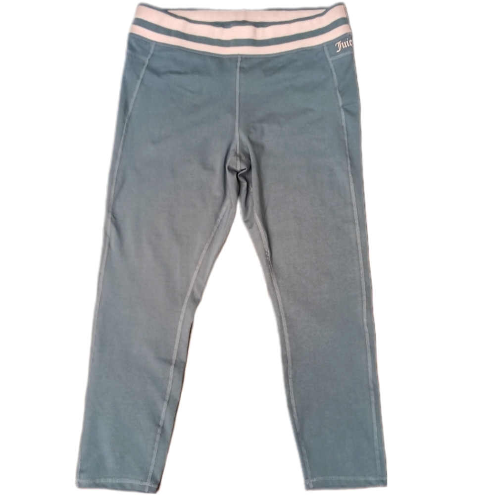 NWT Womens Juicy Couture Sport Leggings Light Blue Size Large